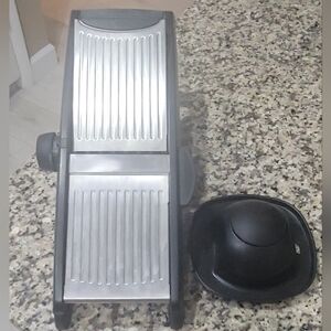 Oxo Stainless Steel Mandoline Slicer with Black Handle